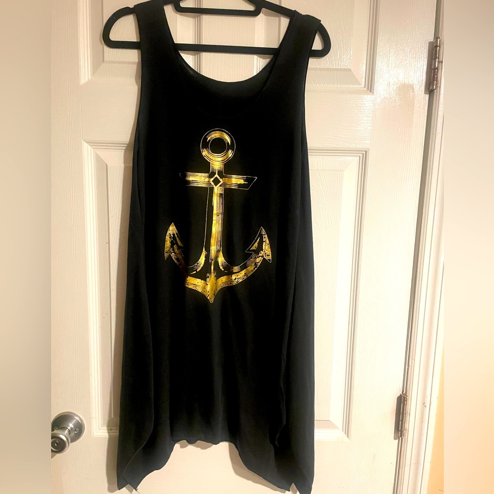 COPY - M/L anchor dress/ beach cover up